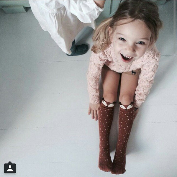 Raccoon Knee Socks