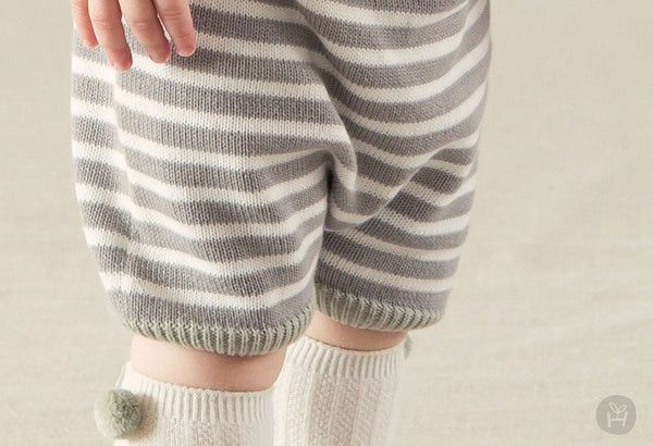 Be-a stripe knit pants