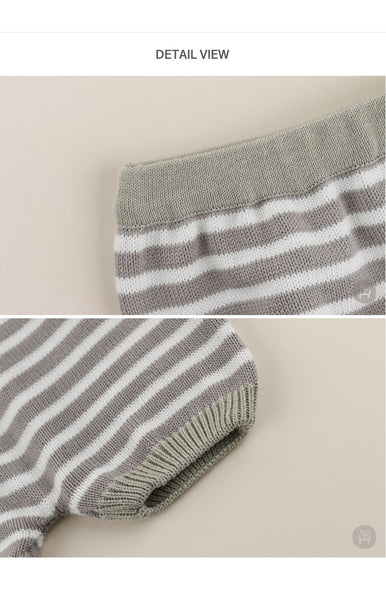 Be-a stripe knit pants