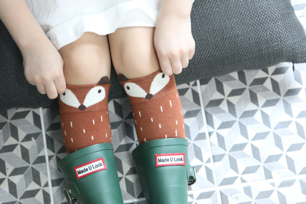 Raccoon Knee Socks