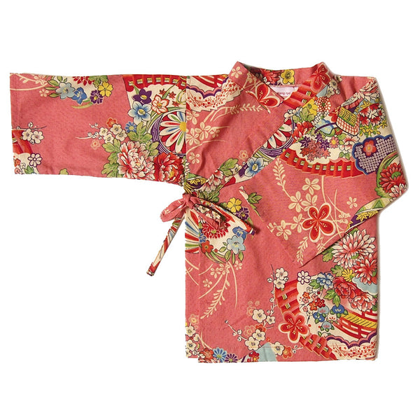 Kimono top fan pink